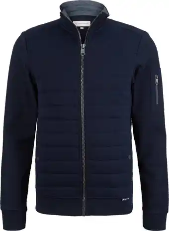 Bol.com Tom tailor structured stand up jacket heren vest - maat xl aanbieding