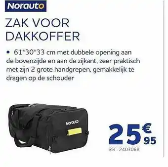Auto5 Norauto zak voor dakkoffer aanbieding