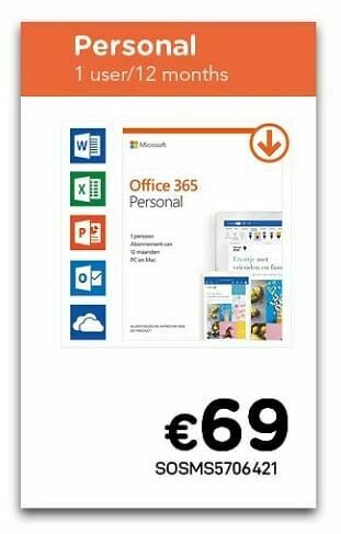 CompuDeals Office 365 personal aanbieding
