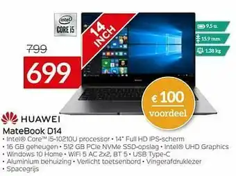Selexion Huawei matebook d14 aanbieding