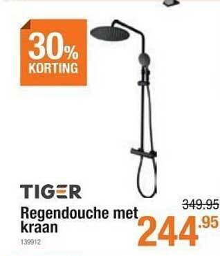 Regendouche met kraan