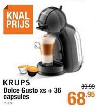 Krups dolce gusto xs + 36 capsules