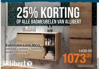Cevo Badmeubel lunik 90cm aanbieding