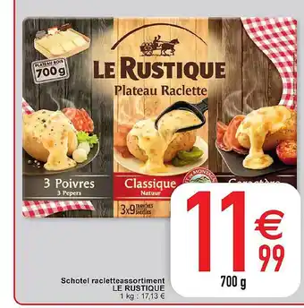 Cora Schotel racletteassortiment le rustique aanbieding