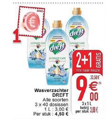 Cora Wasverzachter dreft aanbieding