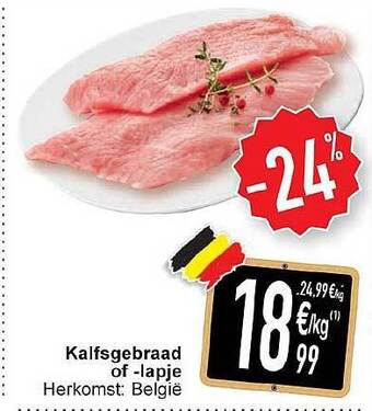 Cora Kalfsgebraad of -lapje aanbieding