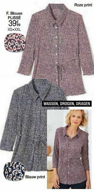 Damart Blouse plissé aanbieding