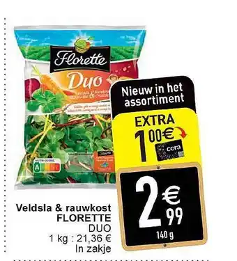 Cora Veldsla & rauwkost florette duo aanbieding
