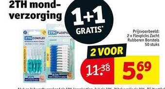 Kruidvat 2th mondverzorging 1+1 gratis aanbieding