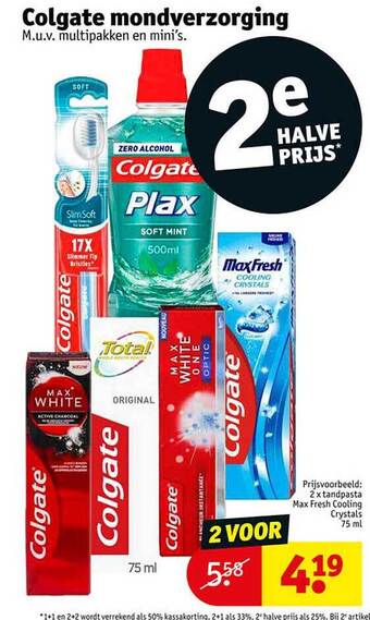 Kruidvat Colgate mondverzorging aanbieding