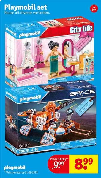 Kruidvat Playmobil set aanbieding