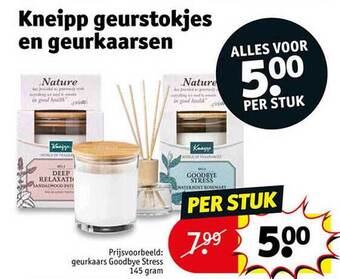 Kruidvat Kneipp geurstokjes en geurkaarsen aanbieding