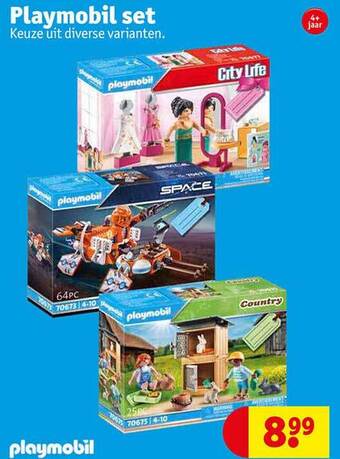 Kruidvat Playmobil set aanbieding