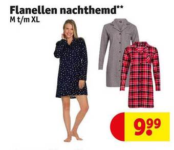 Kruidvat Flanellen nachthemd aanbieding
