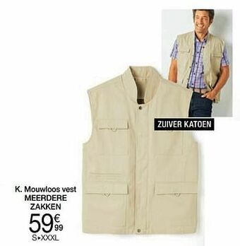 Damart Mouwloos vest meerdere zakken aanbieding