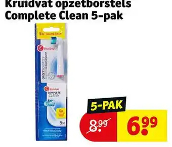 Kruidvat Kruidvat opzetborstels complete clean 5-pak aanbieding