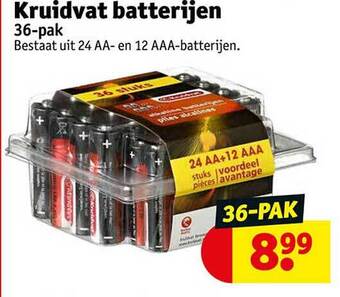 Kruidvat Kruidvat batterijen 36-pak aanbieding