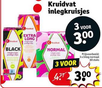 Kruidvat Kruidvat inlegkruisjes aanbieding