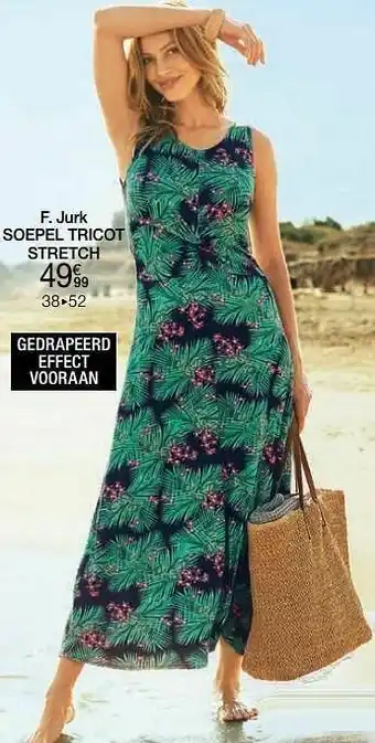 Damart Jurk soepel tricot stretch aanbieding