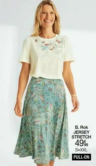 Damart Rok jersey stretch aanbieding