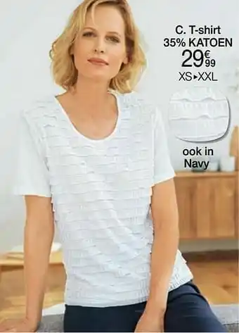 Damart T-shirt 35% katoen aanbieding