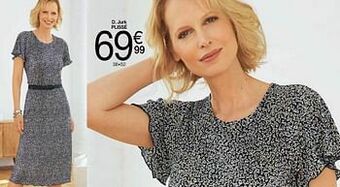Damart Jurk plissé aanbieding