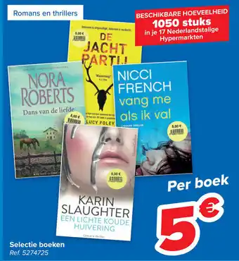 Carrefour Selectie Boeken 5274725 Per Boek aanbieding