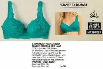 Damart Maximizer diana beha zonder beugels met kant aanbieding