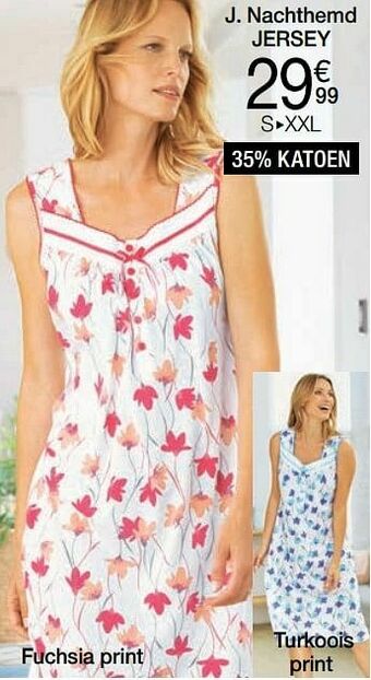 Damart Nachthemd jersey aanbieding
