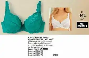 Damart Beugelbeha diana klassiek model met kant aanbieding
