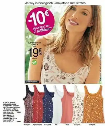 Damart Jersey en kant stretch aanbieding