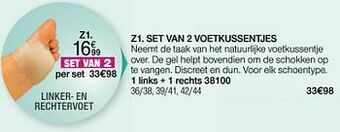 Set van 2 voetkussentjes