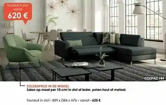 Krea Fauteuil in stof aanbieding