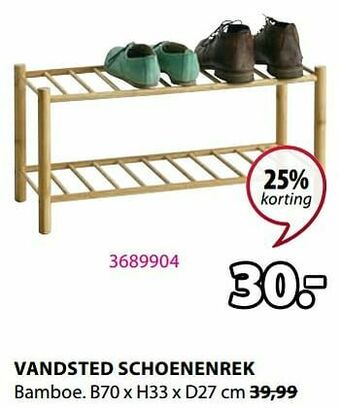 Jysk Vandsted schoenenrek aanbieding