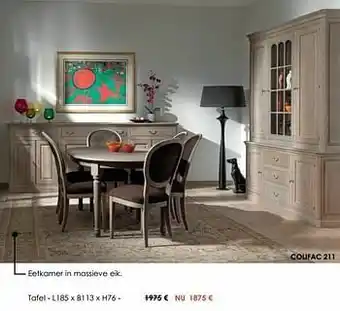 Krea Tafel aanbieding