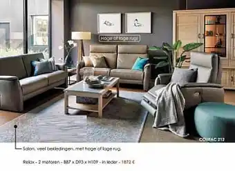 Krea Salon, veel bekledingen relax - 2 motoren aanbieding