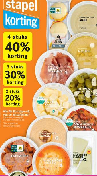 Albert Heijn Alle AH Borrelgemak van de Versafdeling aanbieding