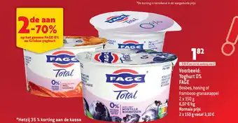 Smatch Fage Yoghurt 0% Bosbes, Honing of Framboos - Granaatappel 2 x 150g aanbieding