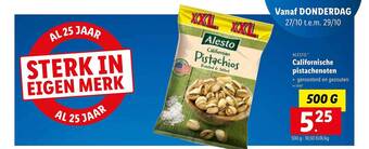 Lidl Alesto californische pistachenoten aanbieding