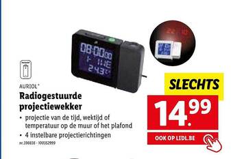 Lidl Auriol radiogestuurde projectiewekker aanbieding