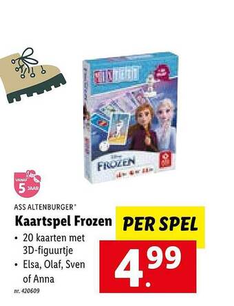 Lidl Ass altenburger kaartspel frozen aanbieding