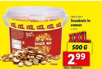 Lidl Snack day snackmix in emmer aanbieding