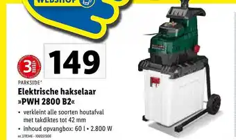 Parkside elektrische hakselaar pwh 2800 b2