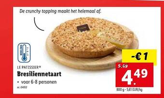 Lidl Le patissier bresiliennetaart aanbieding