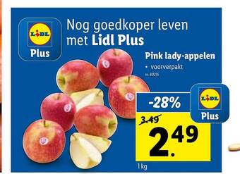 Lidl Pink lady-appelen aanbieding