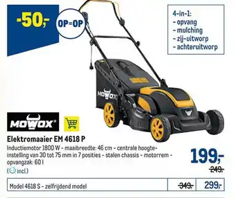 Makro Mowox elektromaaier em 4618 p aanbieding