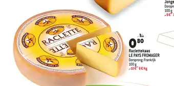 Smatch Raclette Kaas Le Pays Fromager 100g aanbieding