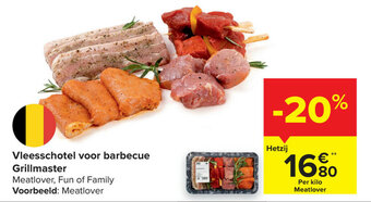 Carrefour Vleesschotel voor barbecue Grillmaster aanbieding