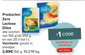 Carrefour Producten Zero Lactose Dilea aanbieding