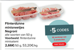 Flinterdunne minisneetjes Negroni